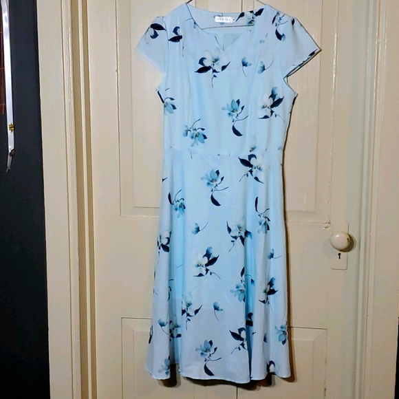 None Dresses & Skirts - Cute Floral A-Line Dress Lined Fitted NWOT